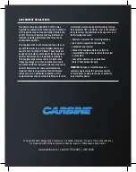 Preview for 12 page of Carbine 32cs Owner'S Manual