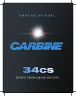 Предварительный просмотр 1 страницы Carbine 34cs Owner'S Manual