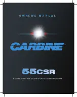 Carbine 55CSR Owner'S Manual preview