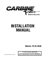 Preview for 1 page of Carbine PLUS-4500 User & Installation Manual