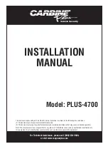 Carbine PLUS-4700 Installation Manual preview