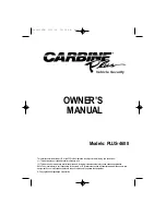 Carbine PLUS PLUS-4600 Owner'S Manual preview