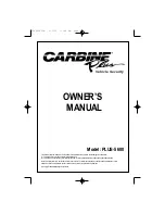 Preview for 1 page of Carbine PLUS PLUS-5600 Owner'S Manual