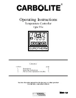 Preview for 1 page of Carbolite 91e Operating Instructions