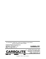 Preview for 4 page of Carbolite 91e Operating Instructions