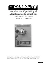 Preview for 1 page of Carbolite CAF DIGITAL IMAGING Installation, Operating,  & Maintenance Instructions