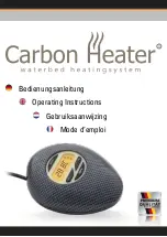 Carbon Heater CHD 230V 100-300W Operating Instructions Manual preview