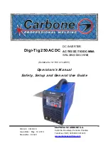 Preview for 1 page of CARBONE Digi-Tig250ACDC Operator'S Manual