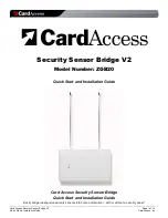 Preview for 1 page of CardAccess ZGB20 Quick Start And Installation Manual