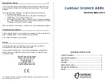 Preview for 1 page of Cardiac Science AED TRAINING SIMULATOR Operating Instructions