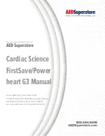 Cardiac Science FirstSave AED 3g Instructions For Use Manual preview