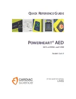 Предварительный просмотр 1 страницы Cardiac Science POWERHEART G3 PLUS 9390A AED Quick Reference Manual