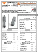 Cardin Elettronica 205/BLi1000 Instruction Manual preview