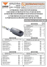 Cardin Elettronica 311/GL124EBSS Instruction Manual предпросмотр