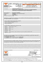 Preview for 59 page of Cardin Elettronica 311/GL124EBSS Instruction Manual