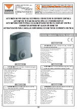 Cardin Elettronica 424EBSS Instruction Manual предпросмотр