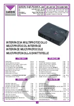 Preview for 1 page of Cardin Elettronica RCQ486W00 Manual