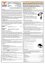 Предварительный просмотр 1 страницы Cardin Elettronica S435 Series Instruction Manual