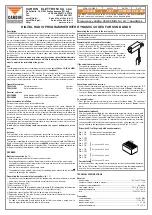 Предварительный просмотр 2 страницы Cardin Elettronica S435 Series Instruction Manual