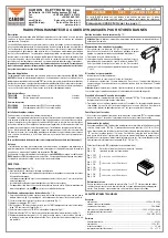 Предварительный просмотр 3 страницы Cardin Elettronica S435 Series Instruction Manual