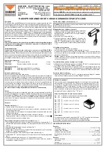 Предварительный просмотр 5 страницы Cardin Elettronica S435 Series Instruction Manual