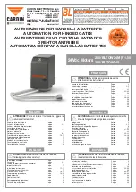 Cardin 200/BLTOW24M Instruction Manual preview