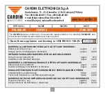 Cardin CDRX12 Manual preview