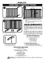 Preview for 1 page of Cardinal Gates XTG Assembly Instructions