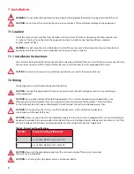 Предварительный просмотр 12 страницы Cardinal Health CAX1205GA Installation And Operation Manual