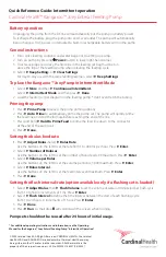 Preview for 2 page of Cardinal Health Kangaroo Joey Enteral Quick Reference Manual