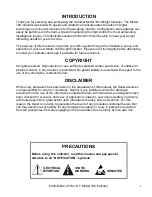 Preview for 3 page of Cardinal 190 Series Installation, Technical And Operation Manual