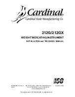 Cardinal 212G Installation And Technical Manual preview