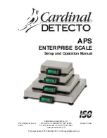 Cardinal APS10 Setup And Operation Manual preview