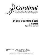 Cardinal C15 Operation Manual preview