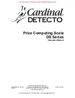 Cardinal DS Series Operation Manual preview