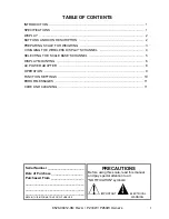 Preview for 3 page of Cardinal PZ30W Owner'S Manual