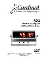 Cardinal RD2 Installation Manual preview