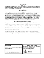 Preview for 3 page of Cardinal Satellite Series Technical And Operating Manual