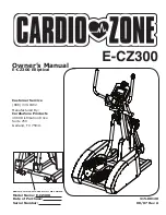 Cardio Zone E-CZ300 Owner'S Manual preview