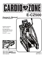 Cardio Zone E-CZ500 Owner'S Manual preview