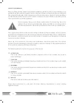 Preview for 6 page of CARDIOSTRONG BX70i Touch Assembly And Operating Instructions Manual