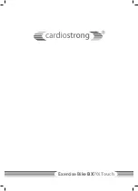 Preview for 52 page of CARDIOSTRONG BX70i Touch Assembly And Operating Instructions Manual