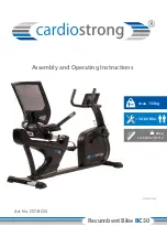 CARDIOSTRONG CST-BC50 Assembly And Operating Instructions Manual preview