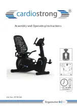 CARDIOSTRONG CST-BC60 Assembly And Operating Instructions Manual preview