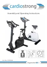 CARDIOSTRONG CST-BX60 Assembly And Operating Instructions Manual preview