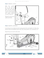 Preview for 14 page of CARDIOSTRONG CST-EX20 Assembly And Operating Instructions Manual