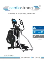 CARDIOSTRONG CST-EX80-T-3 Assembly And Operating Instructions Manual preview