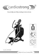 CARDIOSTRONG CST-EX90 Assembly And Operating Instructions Manual preview