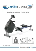 Preview for 1 page of CARDIOSTRONG CST-RX40 Assembly And Operating Instructions Manual