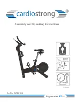 CARDIOSTRONG Ergometer BX50 Assembly And Operating Instructions Manual preview